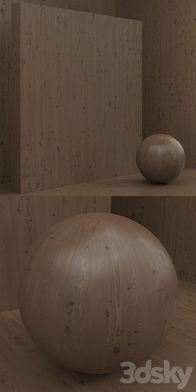 Material wood _ pine. solid (seamless) – set 48 3DSMax File - thumbnail 3