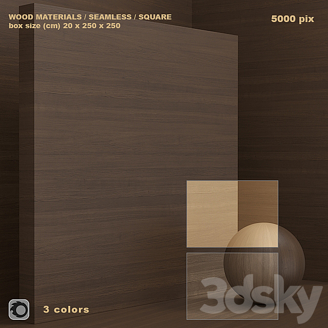 Material wood _ solid _ veneer (seamless) – set 62 3ds Max - thumbnail 1