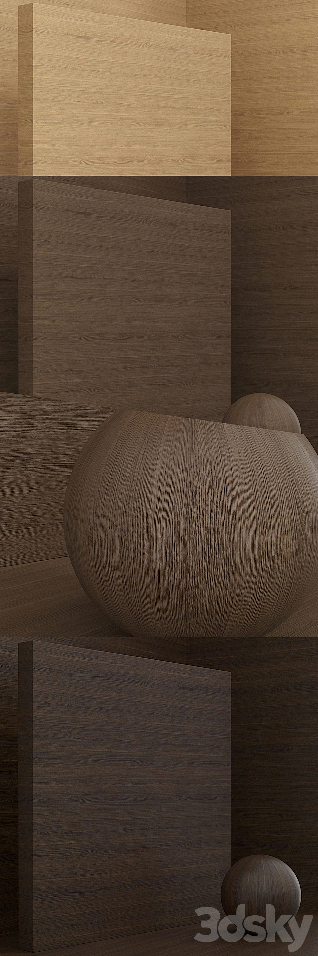 Material wood _ TSS plate CLEAF (seamless) – set 57 3DS Max Model - thumbnail 3