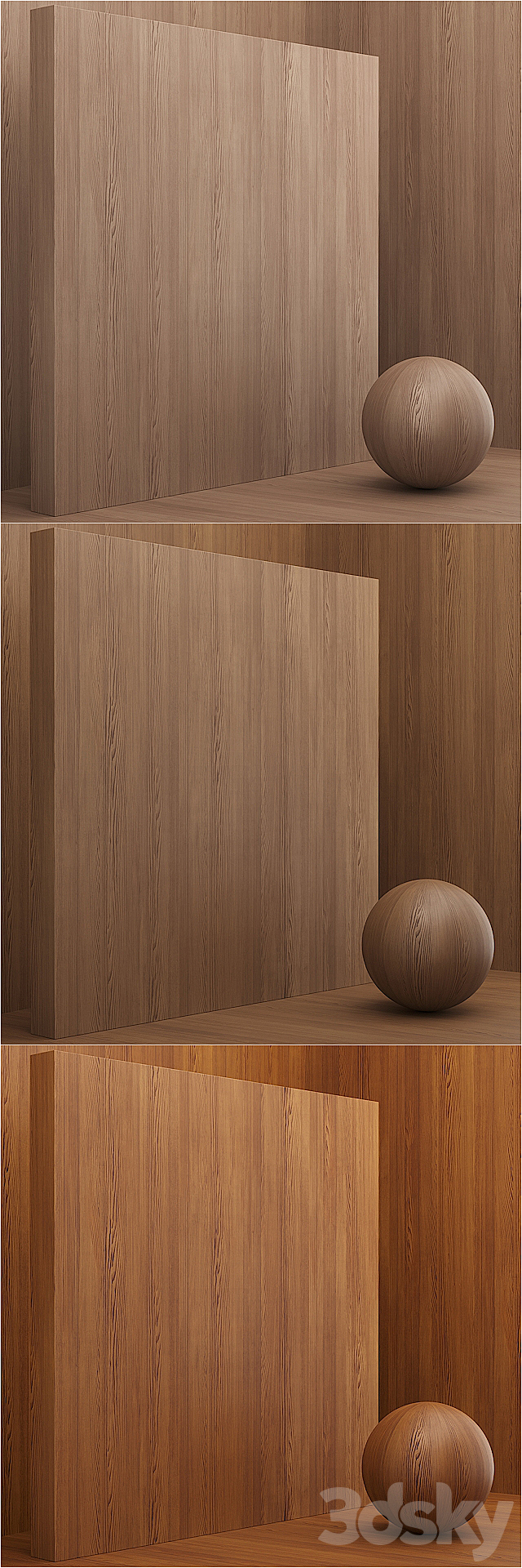 Material wood _ veneer _ (seamless) – set 29 3DS Max Model - thumbnail 3