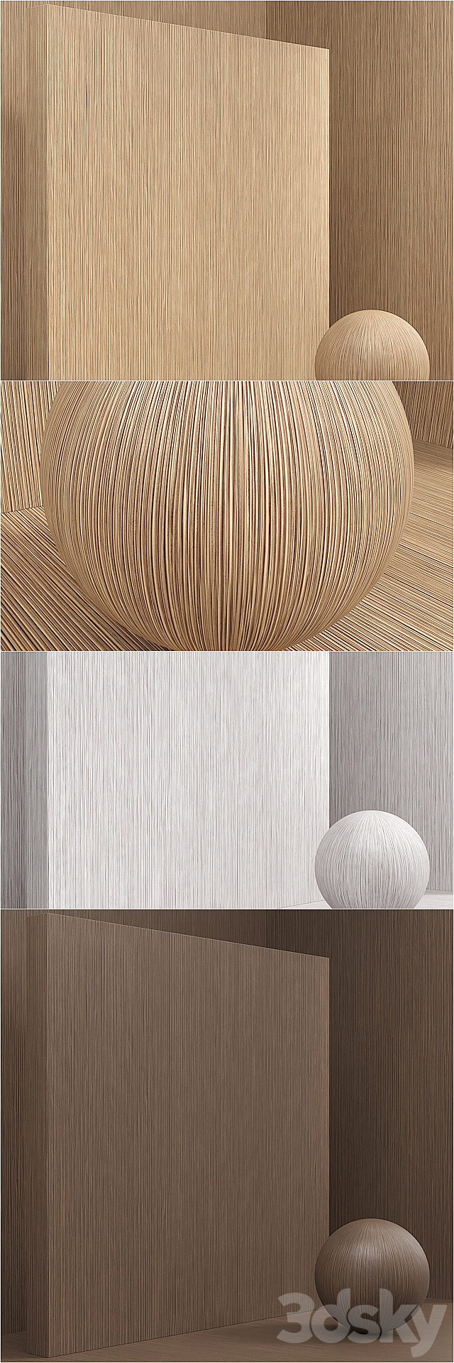 Material wood _ veneer _ (seamless) – set 32 3DS Max Model - thumbnail 2