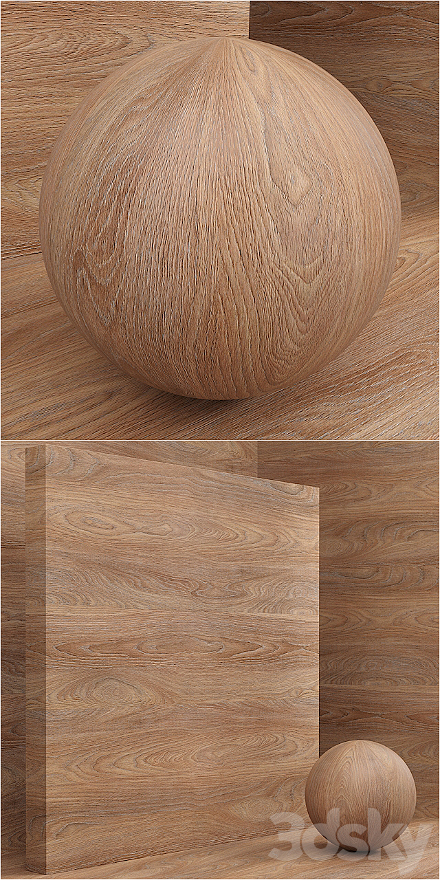 Material wood _ veneer _ (seamless) – set 34 3DS Max Model - thumbnail 2