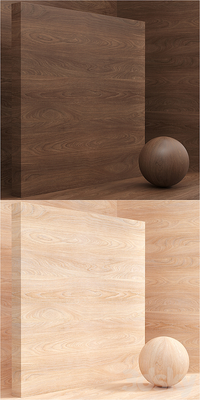 Material wood _ veneer _ (seamless) – set 34 3DS Max Model - thumbnail 3