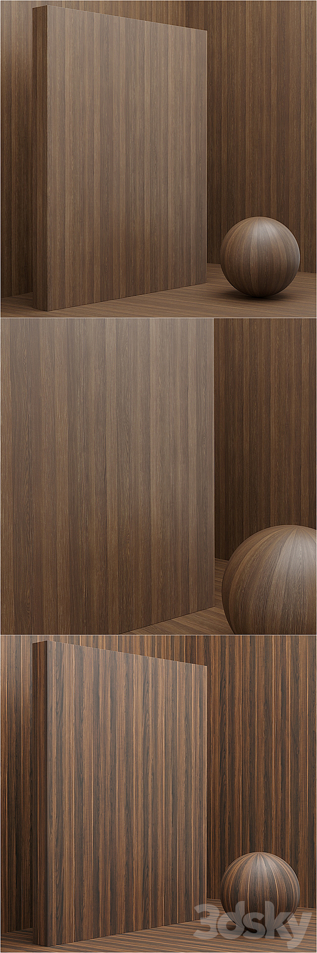 Material wood _ veneer (seamless) – set 11 3ds Max - thumbnail 2