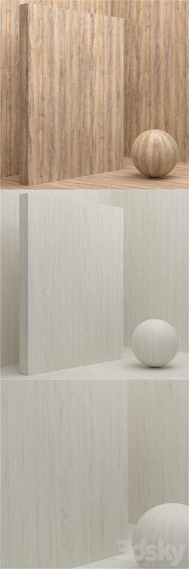 Material wood _ veneer (seamless) – set 11 3ds Max - thumbnail 3