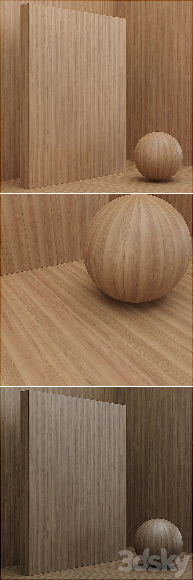 Material wood _ veneer (seamless) – set 13 3DS Max Model - thumbnail 2