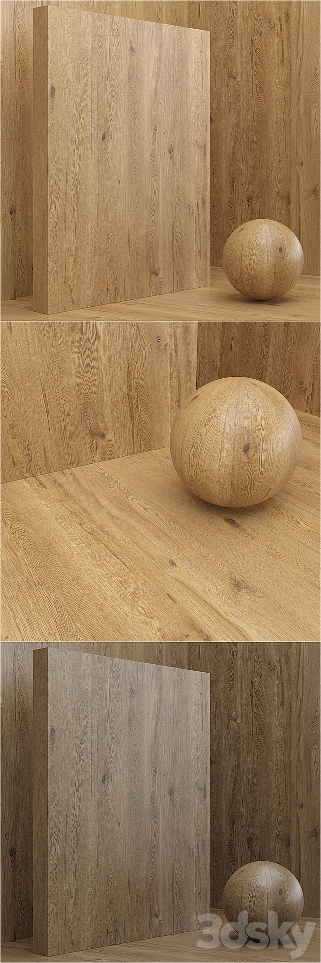 Material wood _ veneer (seamless) – set 14 3DS Max Model - thumbnail 3