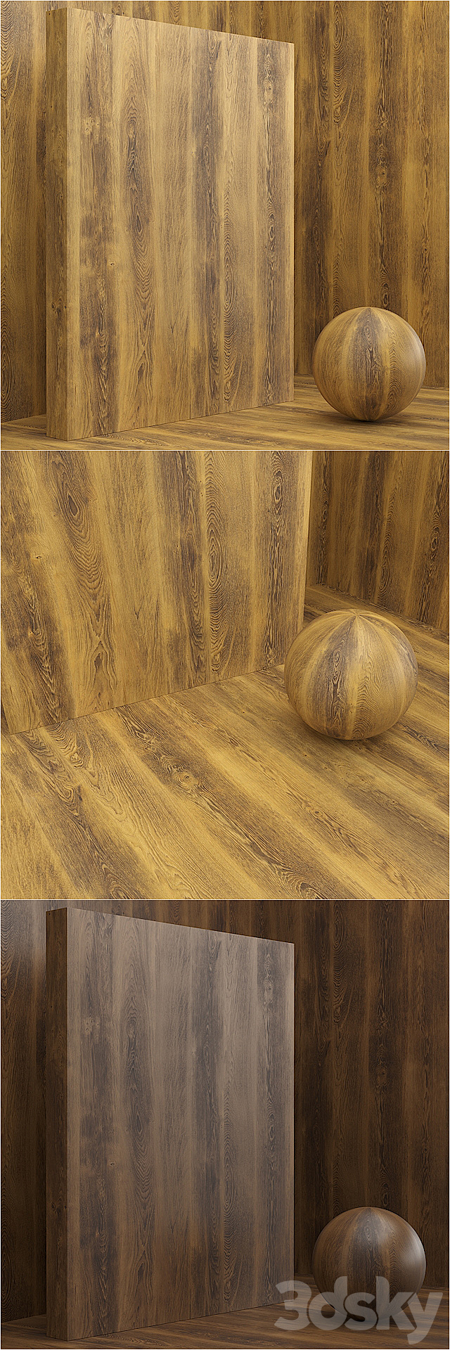 Material wood _ veneer (seamless) – set 15 3DS Max Model - thumbnail 2