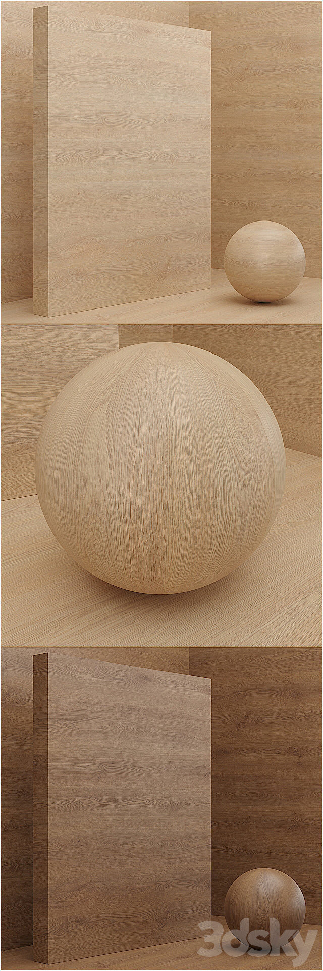 Material wood _ veneer (seamless) – set 16 3DS Max Model - thumbnail 2