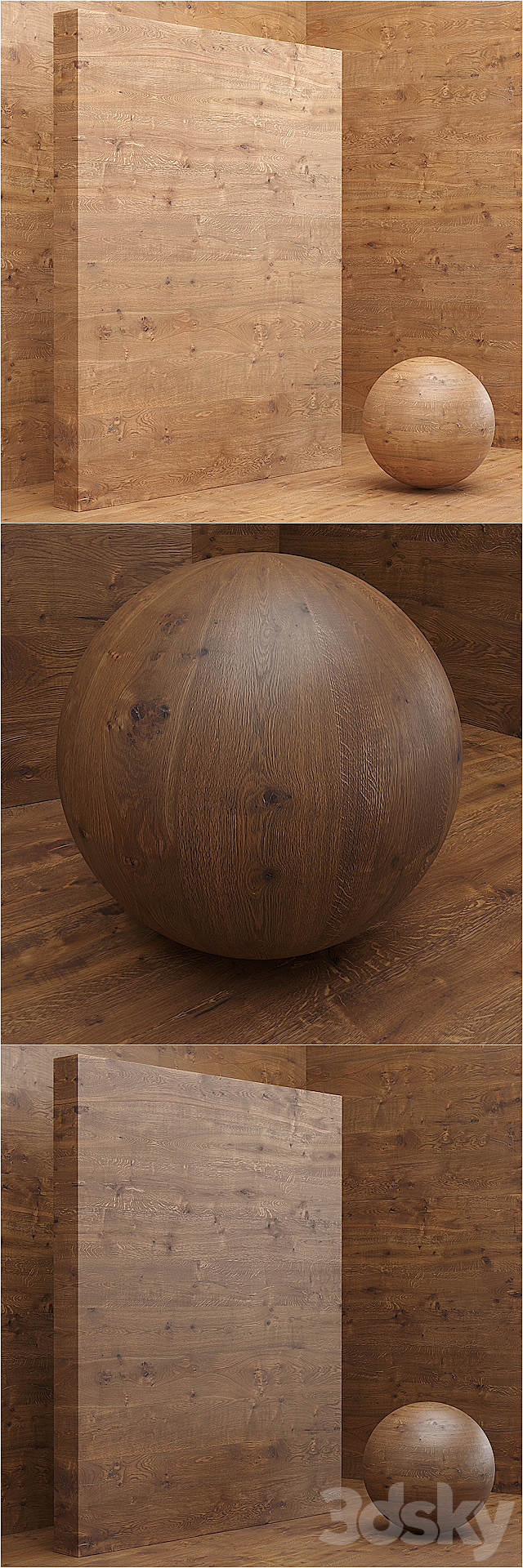 Material wood _ veneer (seamless) – set 16 3DS Max Model - thumbnail 3