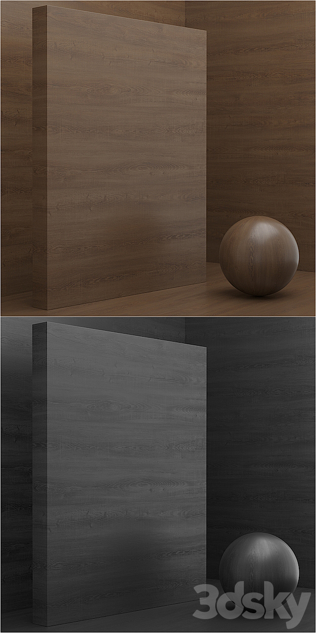 Material wood _ veneer (seamless) – set 20 3DS Max Model - thumbnail 3