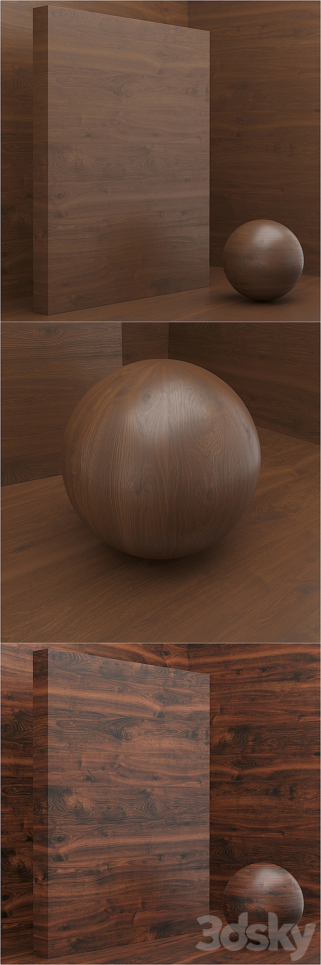 Material wood _ veneer (seamless) – set 25 3DSMax File - thumbnail 2