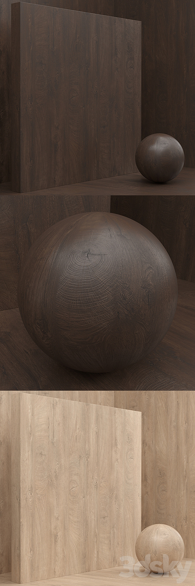 Material wood _ veneer (seamless) – set 43 3DSMax File - thumbnail 3