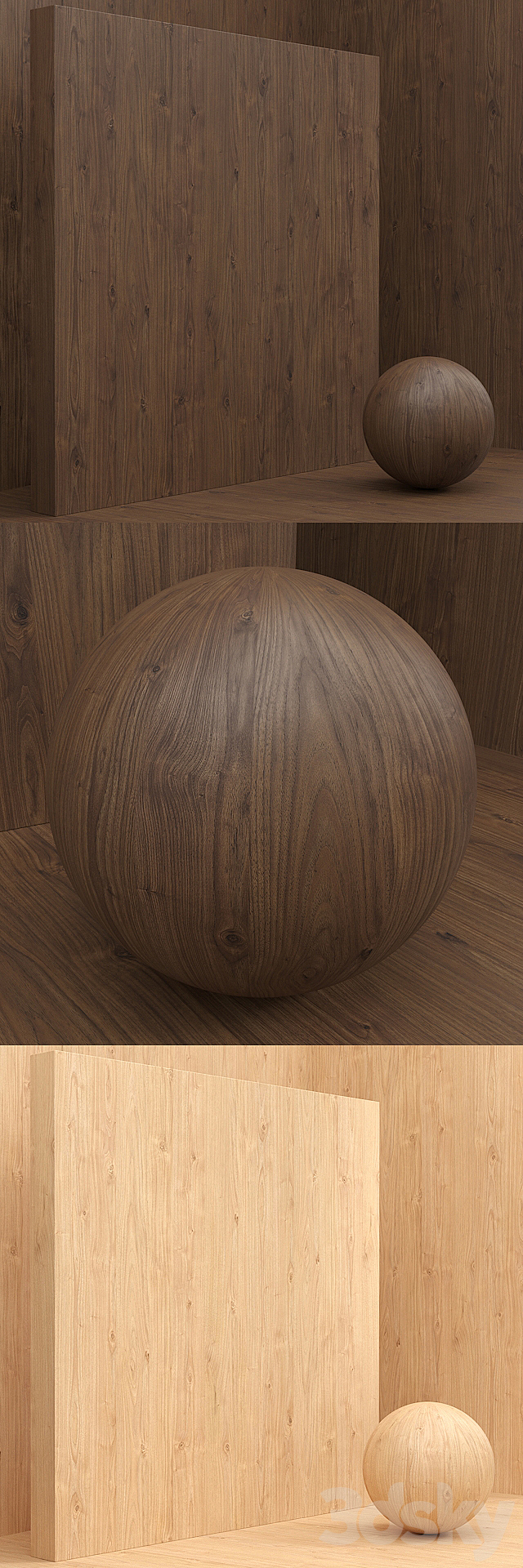 Material wood _ veneer (seamless) – set 44 3DSMax File - thumbnail 2