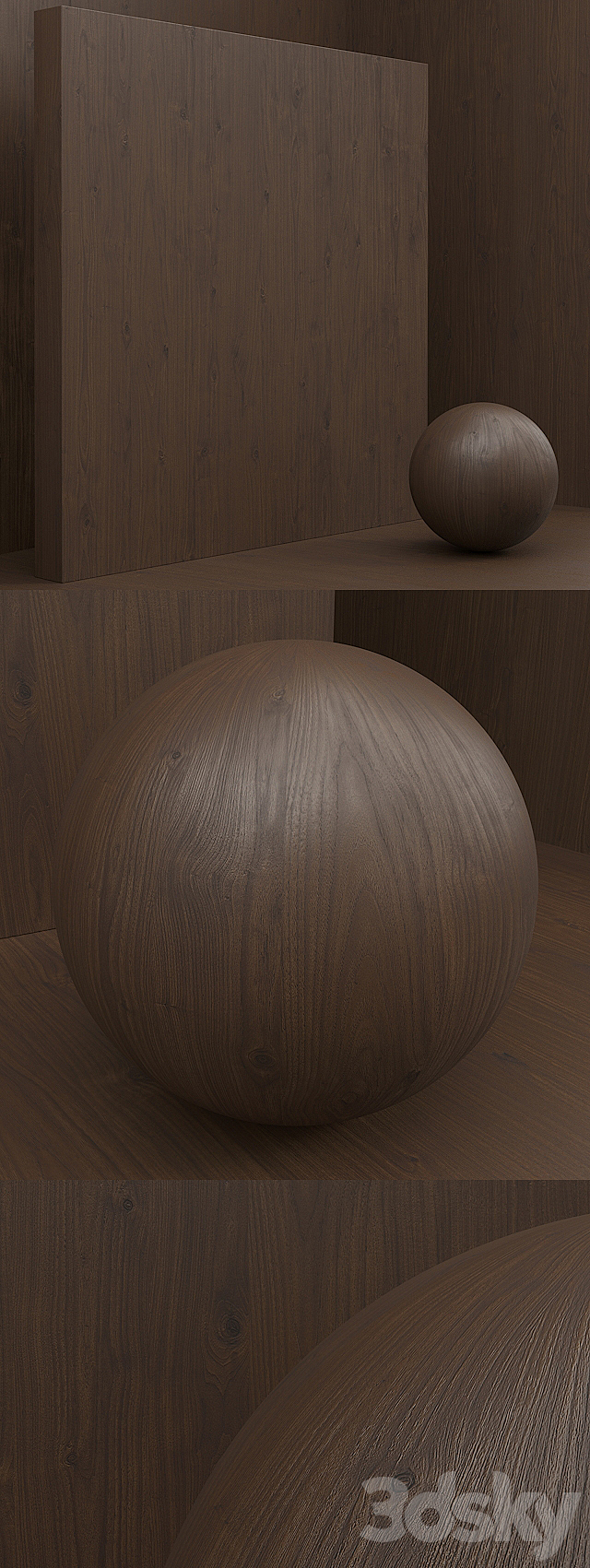 Material wood _ veneer (seamless) – set 44 3DSMax File - thumbnail 3