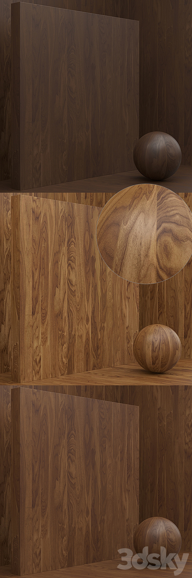 Material wood _ veneer (seamless) – set 46 3DSMax File - thumbnail 3