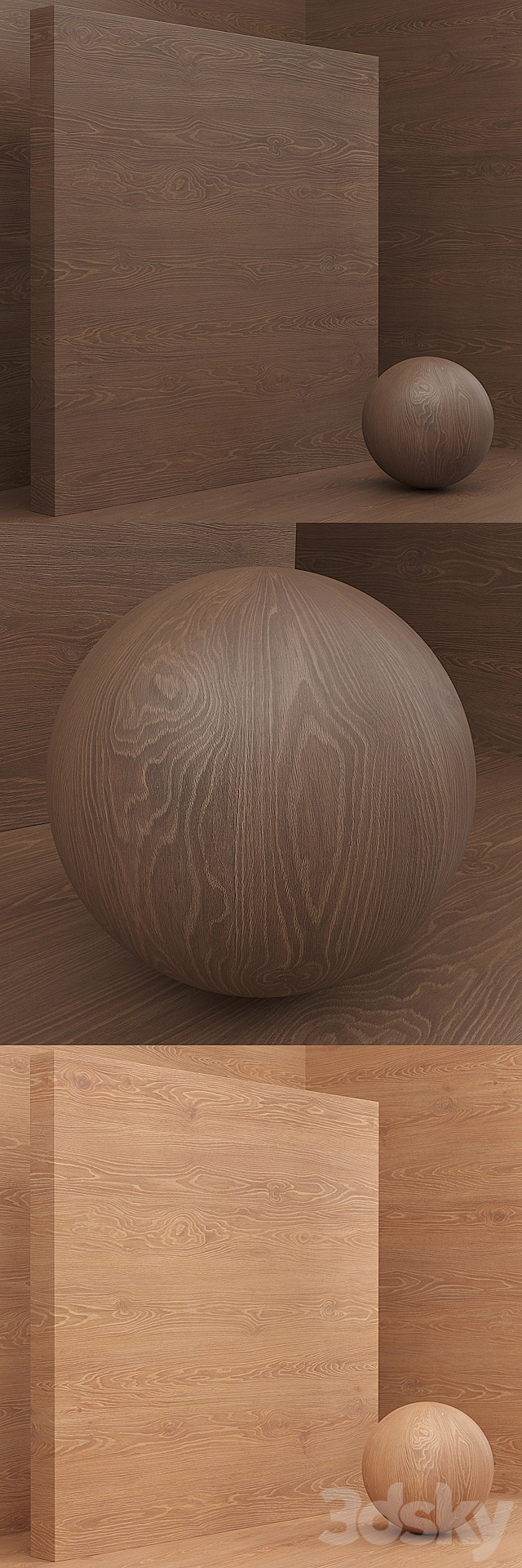 Material wood _ veneer (seamless) – set 47 3DS Max Model - thumbnail 2