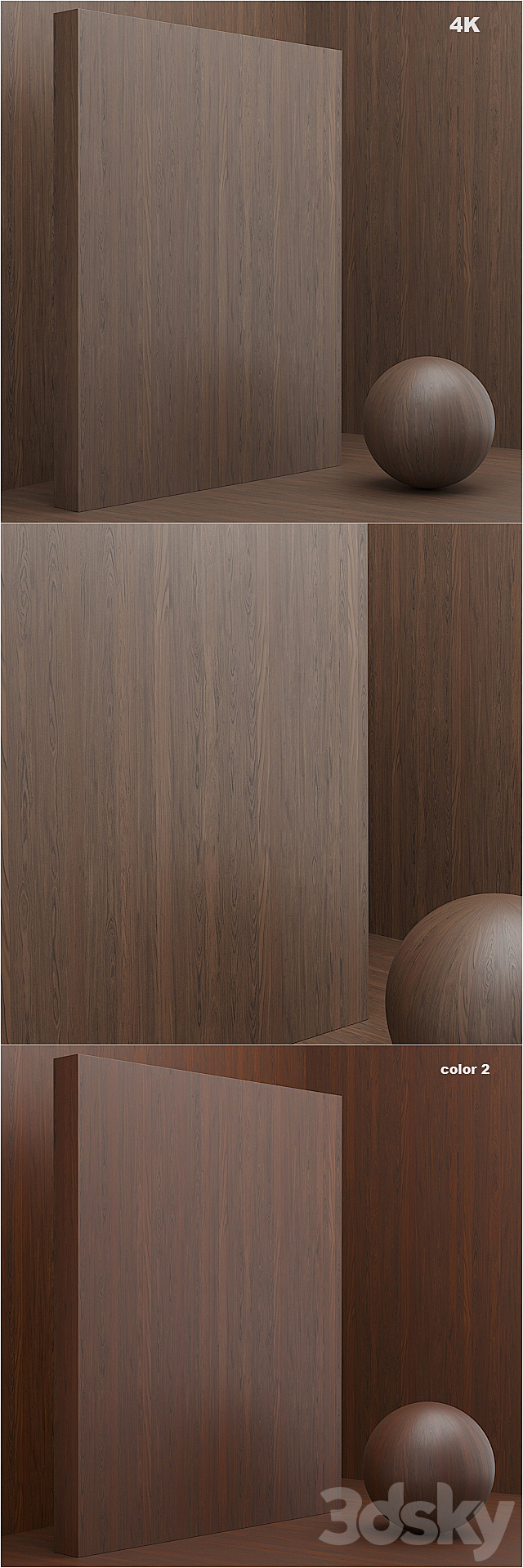 Material wood _ veneer (seamless) – set 6 3DSMax File - thumbnail 2