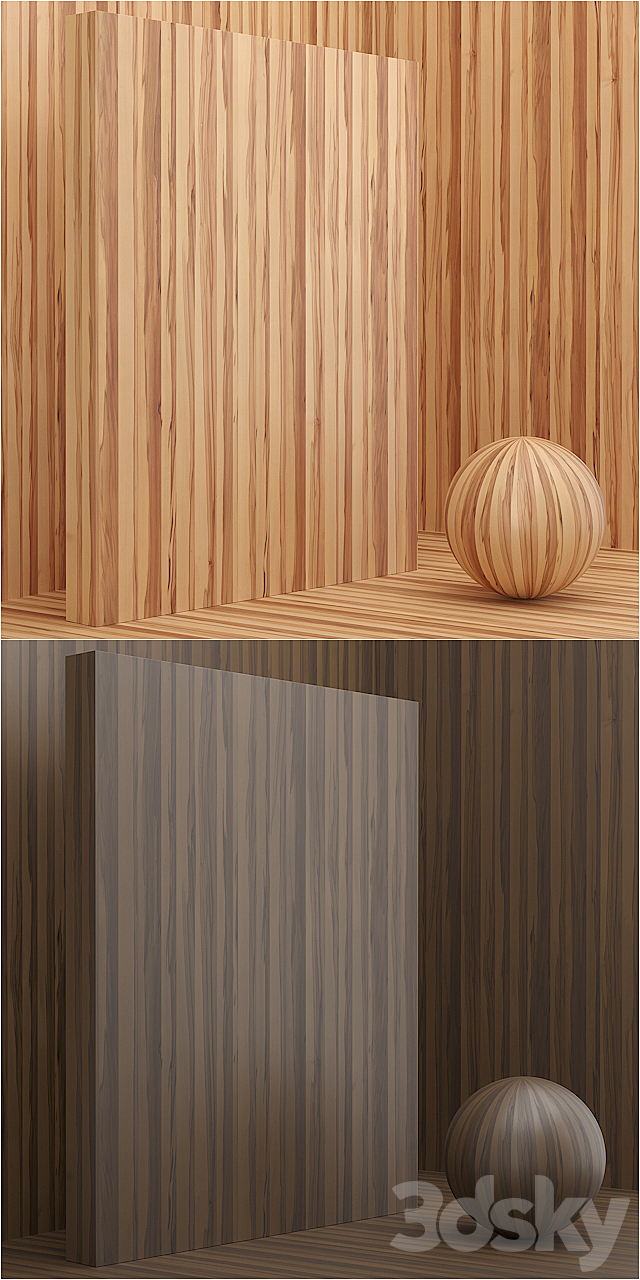 Material wood _ veneer (seamless) – set 7 3ds Max - thumbnail 2