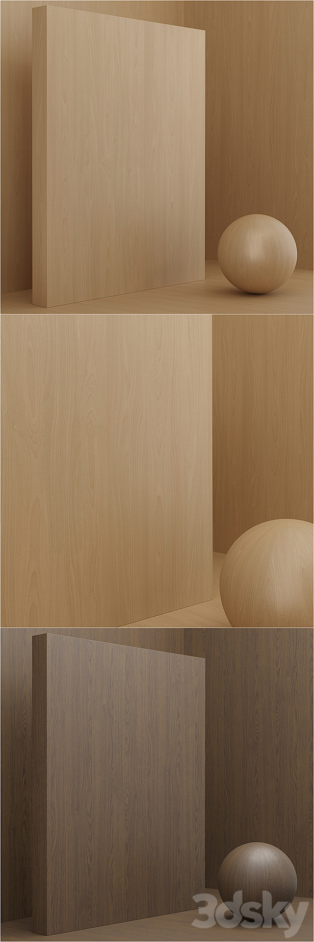 Material wood _ veneer (seamless) – set 8 3ds Max - thumbnail 2