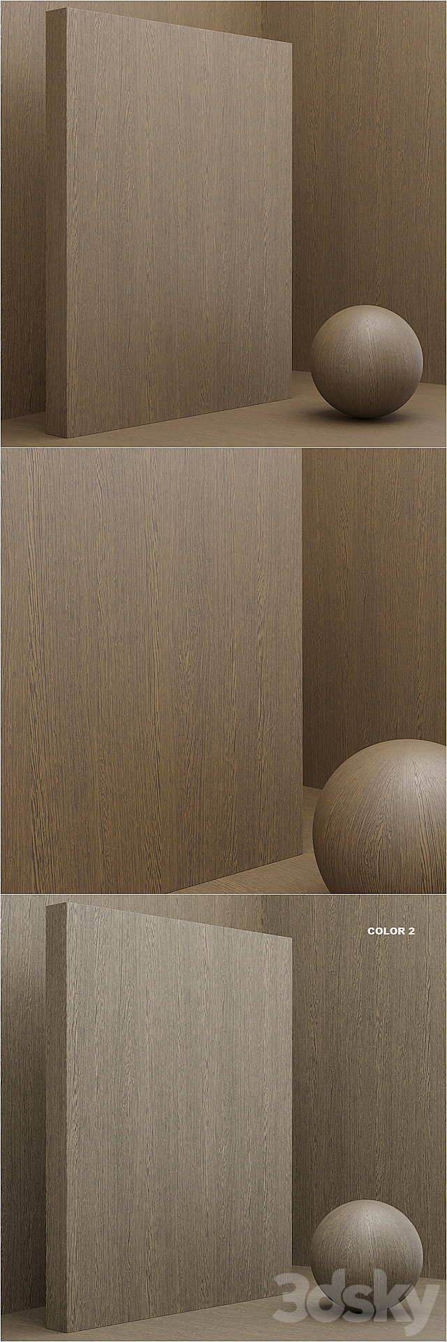 Material wood _ veneer (seamless) – set 8 3ds Max - thumbnail 3