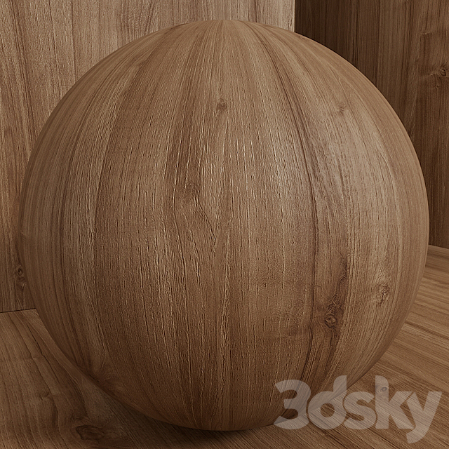 Material wood (seamless) elm – set 118 3DS Max Model - thumbnail 2