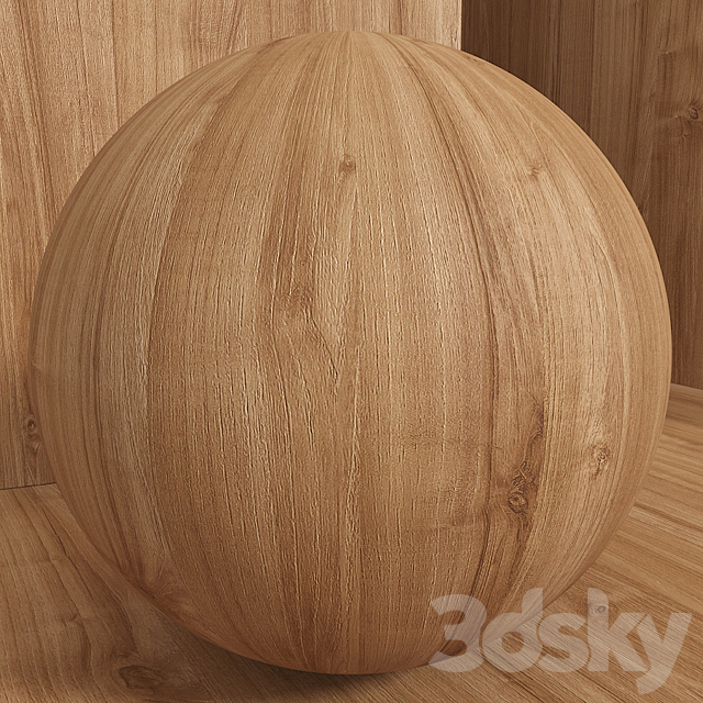 Material wood (seamless) elm – set 118 3DS Max Model - thumbnail 3