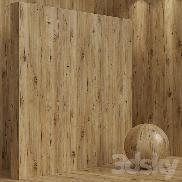 Material wood (seamless) oak – set 108 3DS Max Model - thumbnail 2