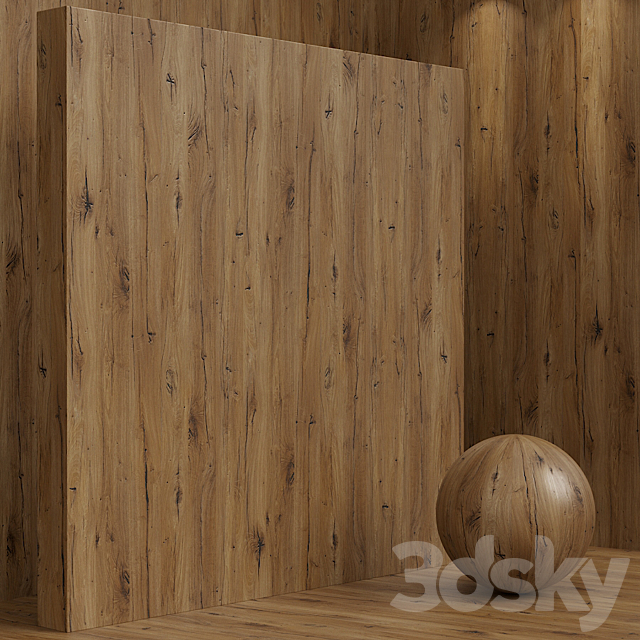 Material wood (seamless) oak – set 108 3DS Max Model - thumbnail 3