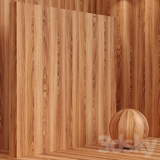 Material wood (seamless) oak – set 109 3DS Max Model - thumbnail 3