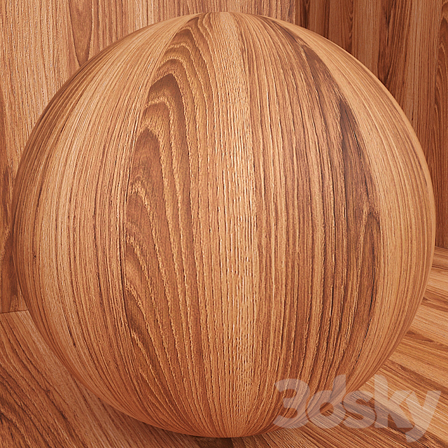 Material wood (seamless) oak – set 109 3DS Max Model - thumbnail 5