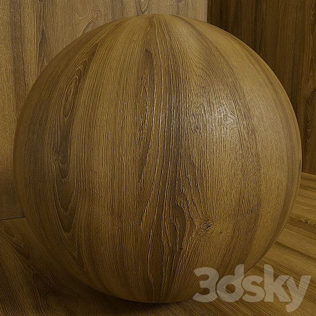 Material wood (seamless) oak – set 119 3DS Max Model - thumbnail 2