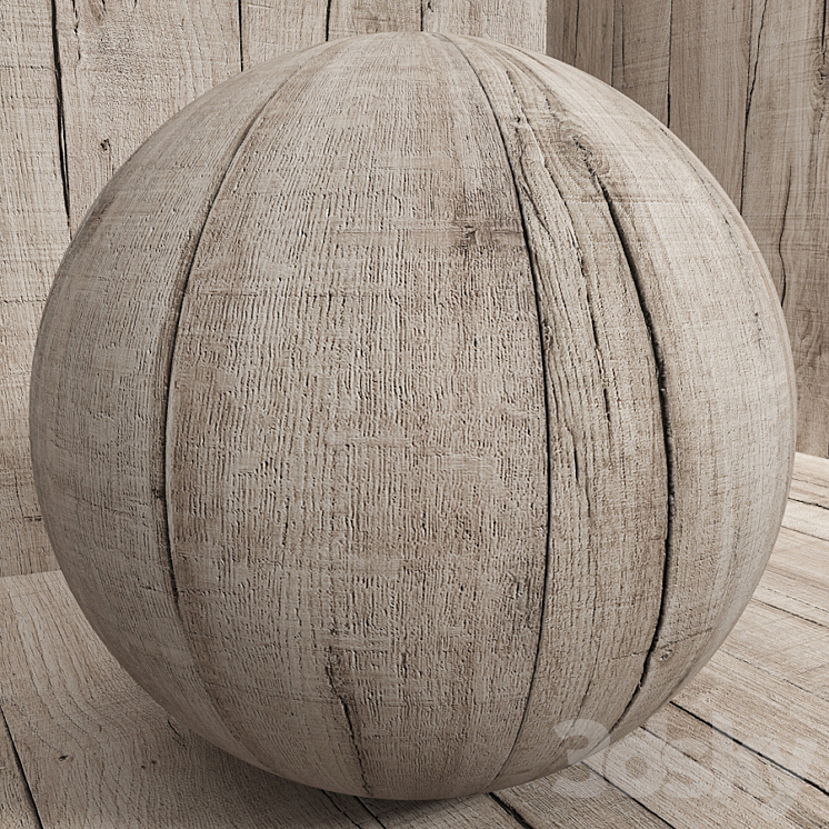 Material wood (seamless) oak – set 123 3DS Max Model - thumbnail 2