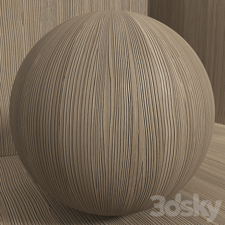 Material wood (seamless) poplar – set 135 3DS Max - thumbnail 2