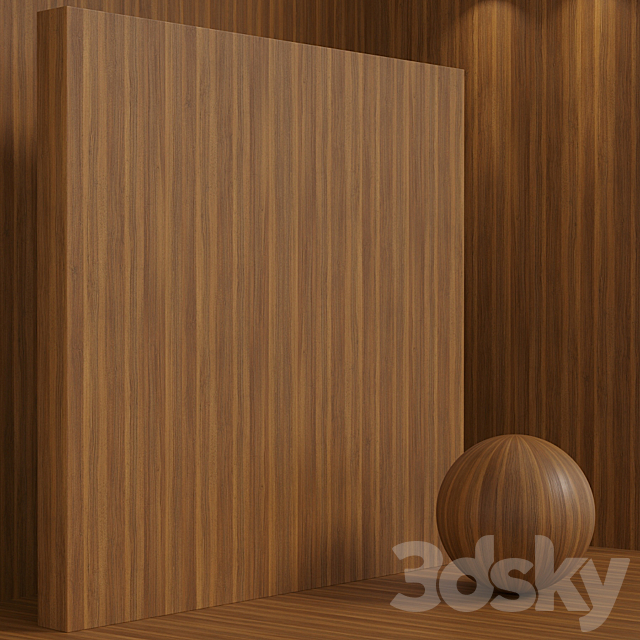 Material wood (seamless) walnut – set 110 3ds Max - thumbnail 3