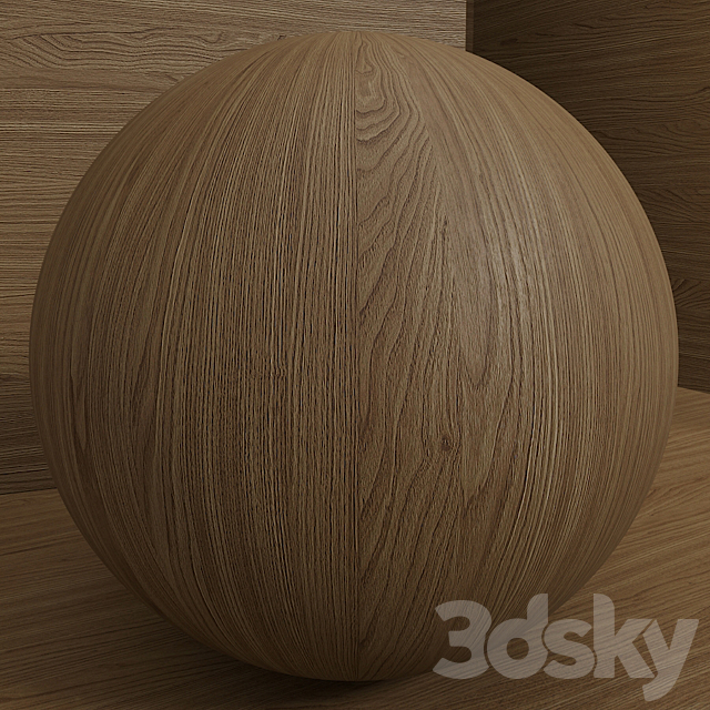 Material wood (seamless) walnut – set 112 3DS Max Model - thumbnail 2