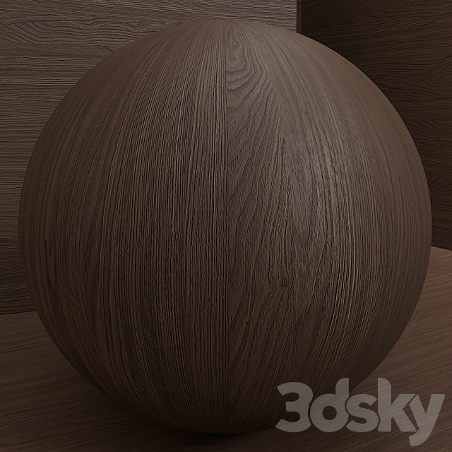 Material wood (seamless) walnut – set 112 3DS Max Model - thumbnail 4