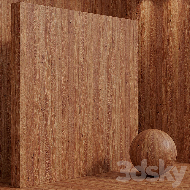 Material wood (seamless) walnut – set 113 3DS Max Model - thumbnail 3