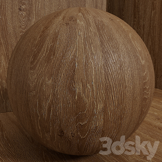 Material wood (seamless) walnut – set 113 3DS Max Model - thumbnail 4