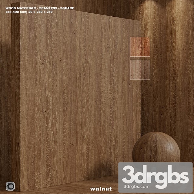 Materials Wood Material wood (seamless) walnut – set 113 - thumbnail 1