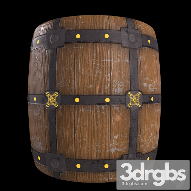 Materials Wood Wood materials 20- barrel wood panel, seamless, pbr, 4k - thumbnail 1