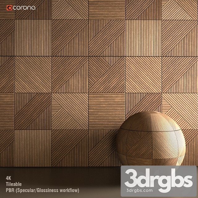 Materials Wood Wooden wall panel - thumbnail 1