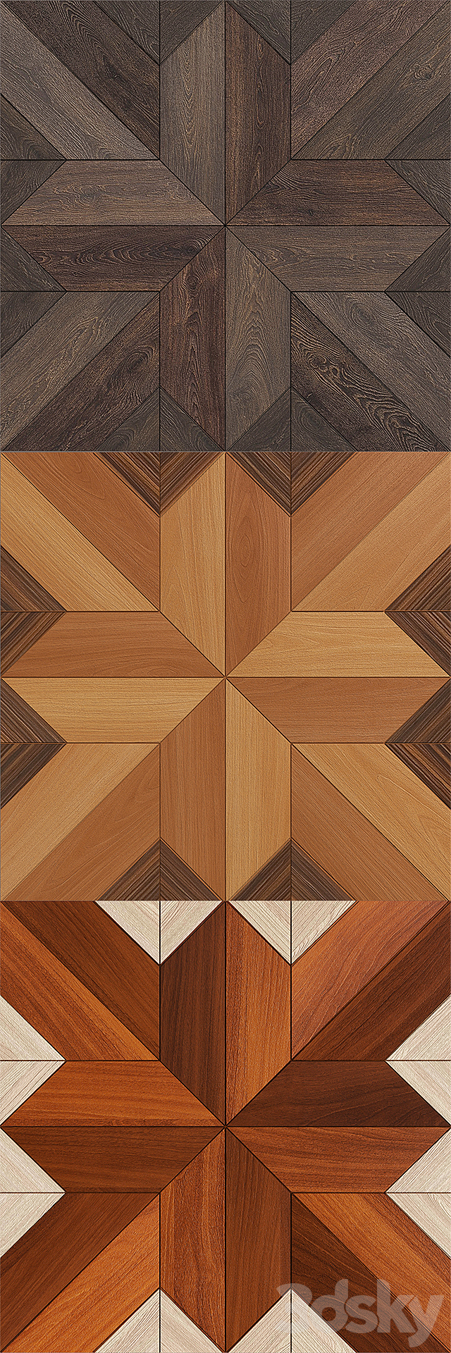 Modular parquet 3DS Max Model - thumbnail 3