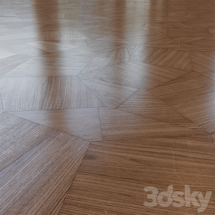 Modular parquet LISTONE GIORDANO 3DS Max Model - thumbnail 1