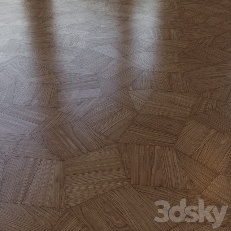 Modular parquet LISTONE GIORDANO 3DS Max Model - thumbnail 2