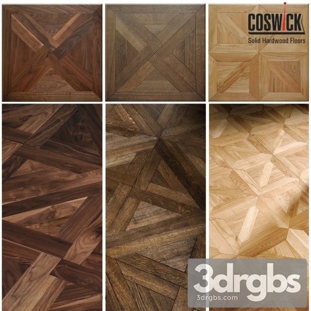 Mosaic Wood Floors 2 3dsmax Download - thumbnail 1