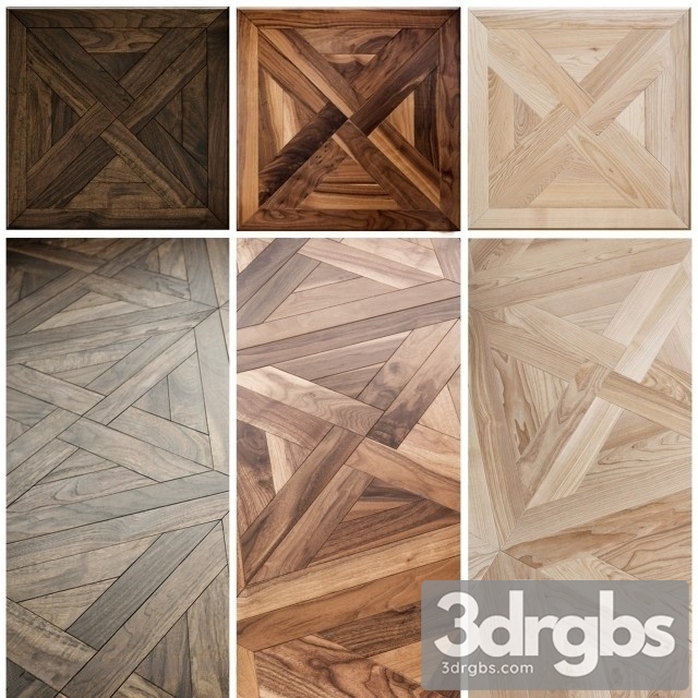 Mosaic Wood Floors 3dsmax Download - thumbnail 1