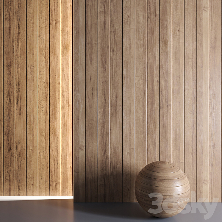 Mrf Wood Panel Set02 3DS Max Model - thumbnail 1