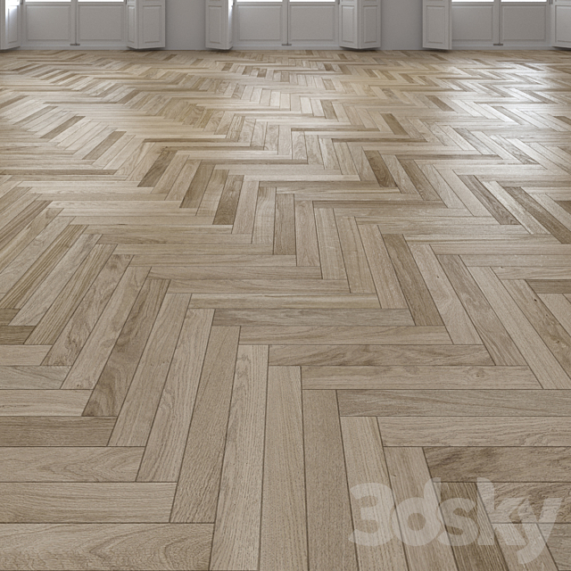 Oak Herringbones floor 3DSMax File - thumbnail 1