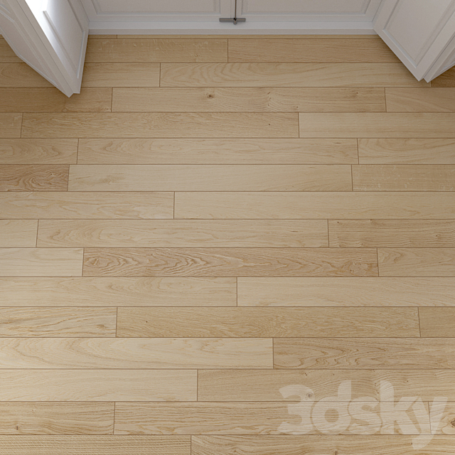 Oak Natural light floor 3 3ds Max - thumbnail 1